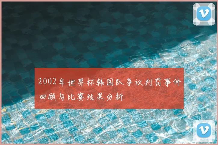 2002年世界杯韩国队争议判罚事件回顾与比赛结果分析