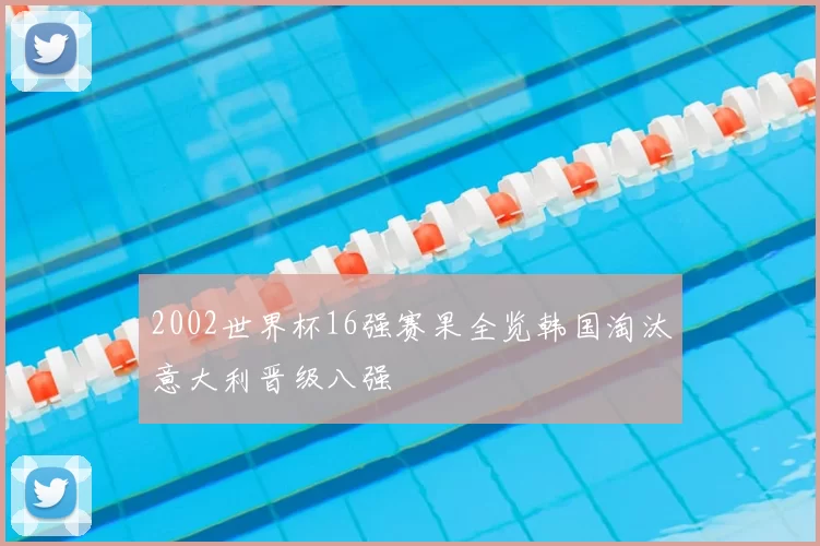 2002世界杯16强赛果全览韩国淘汰意大利晋级八强